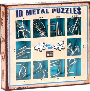 10 Metalen Puzzels Blauwe Editie 37192530853