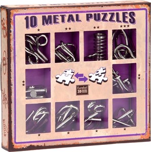 10 Metalen Puzzels Paarse Editie 37192530855