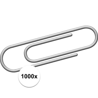 1000 stuks metalen paperclips 30 mm 10101943