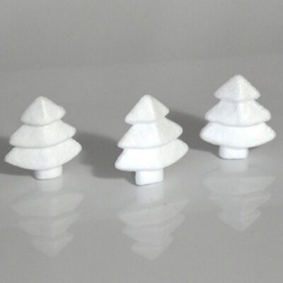 100x Beschilderbare piepschuim kerstbomen 6 cm 10173588