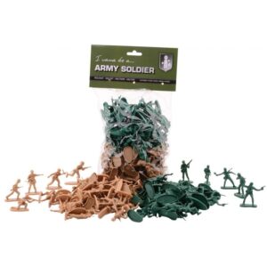 100x Plastic soldaatjes speelgoed figuren 10158707