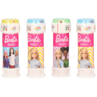 10x Barbie bellenblaas flesjes met bal spelletje in dop 60 ml voor kinderen 10334573