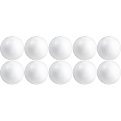 10x Beschilderbare piepschuim ballen/bollen 10 cm 10159110