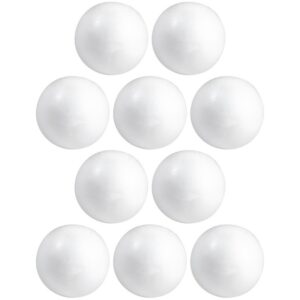 10x Beschilderbare piepschuim ballen/bollen 10 cm 10173474