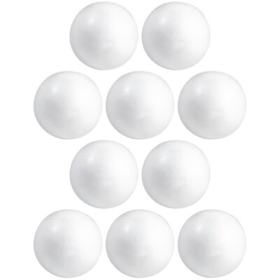 10x Beschilderbare piepschuim ballen/bollen 10 cm 10173474