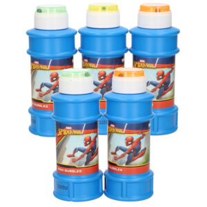 10x Disney Spiderman bellenblaas flesjes met bal spelletje in dop 175 ml voor kinderen 10335211