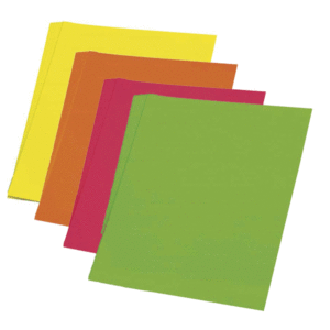 10x Fluor kleur karton groen 48 x 68 cm 10199344