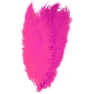 10x Fuchsia roze decoratieveren/vogelveren 50 cm 10165221