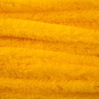 10x Geel chenille draad 14 mm x 50 cm 10188084