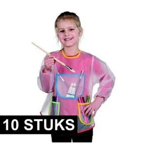 10x Klieder kinder schort 10170005