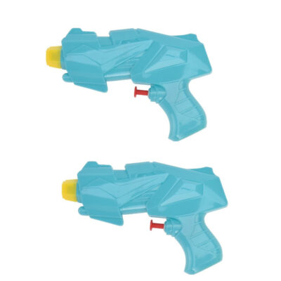 10x Mini waterpistolen/waterpistool blauw van 15 cm kinderspeelgoed 10202273