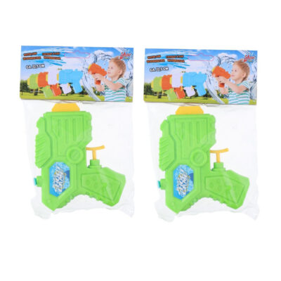 10x Mini waterpistolen/waterpistool groen van 12 cm kinderspeelgoed 10201748