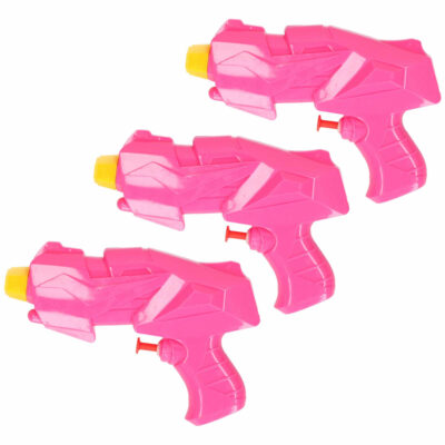 10x Mini waterpistolen/waterpistool roze van 15 cm kinderspeelgoed 10202284