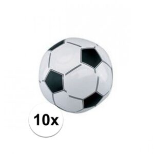 10x Opblaasbare voetballen strandbal 10113756