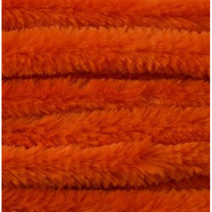 10x Oranje chenille draad 14 mm x 50 cm 10188081