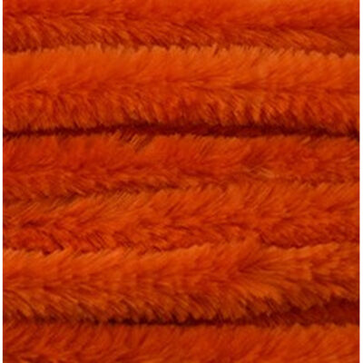 10x Oranje chenille draad 14 mm x 50 cm 10188081