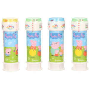 10x Peppa Pig bellenblaas flesjes met bal spelletje in dop 60 ml voor kinderen 10334616