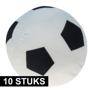 10x Pluche speelgoed voetbal 16 cm 10170009