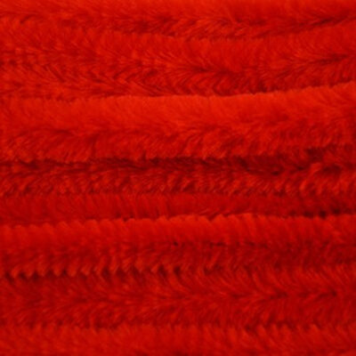 10x Rood chenille draad 14 mm x 50 cm 10188080