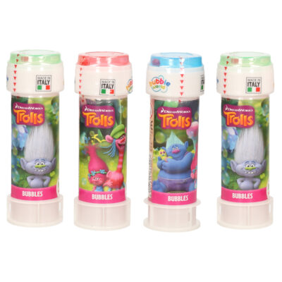 10x Trolls/trollen bellenblaas flesjes met bal spelletje in dop 60 ml voor kinderen 10334559