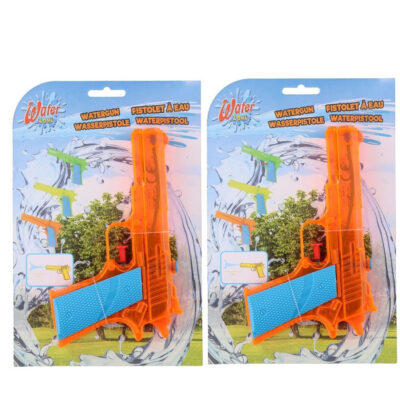 10x Waterpistolen/waterpistool oranje van 18 cm kinderspeelgoed 10201718