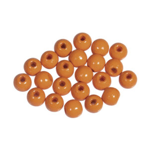 115x stuks oranje houten kralen 6 mm 10040733