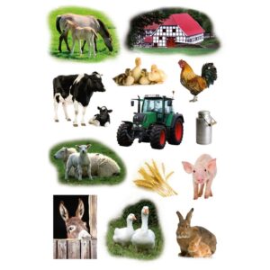 117x Boerderij dieren stickertjes voor kinderen 10139741