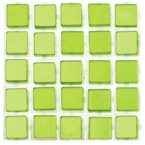 119x stuks mozaieken maken steentjes/tegels kleur lichtgroen 5 x 5 x 2 mm 10263489