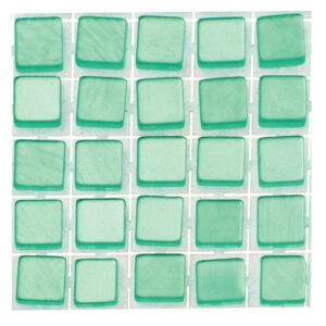 119x stuks mozaieken maken steentjes/tegels kleur turquoise 5 x 5 x 2 mm 10263488