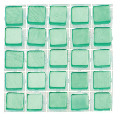 119x stuks mozaieken maken steentjes/tegels kleur turquoise 5 x 5 x 2 mm 10263488