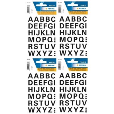 128x Alfabet stickers zwart 15 mm 10167059