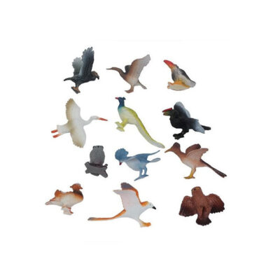 12x kunststof speelgoed dieren / vogels 5-10 cm 10324946