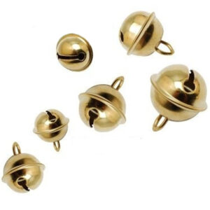 14x Metalen belletjes goud 14 mm hobby/knutsel benodigdheden 10214429