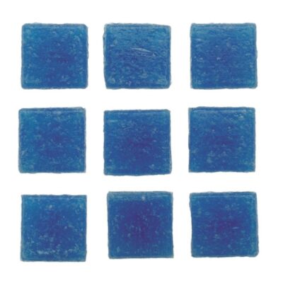 150x stuks vierkante mozaieksteentjes blauw 2 x 2 cm 10229156