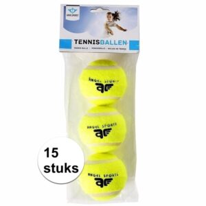 15x tennisballen setje 10116235