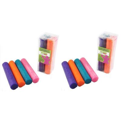 16x Gekleurde fantasie klei rollen 100 gram creatief speelgoed voor kinderen 10240051