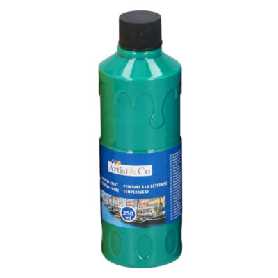 1x Acrylverf / temperaverf fles groen 250 ml 10195014