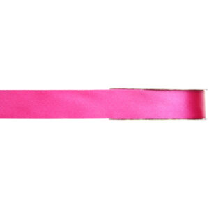 1x Hobby/decoratie fuchsia roze satijnen sierlinten 1 cm/10 mm x 25 meter 10251817