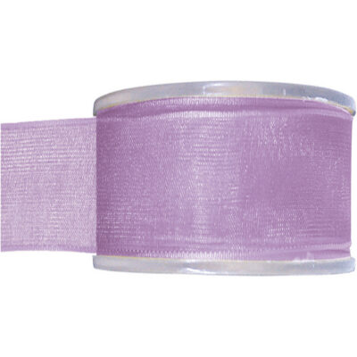 1x Hobby/decoratie lila organza sierlinten 4 cm/40 mm x 20 meter 10254310