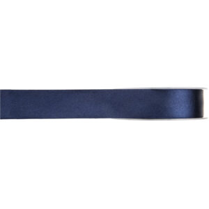 1x Hobby/decoratie navyblauwe satijnen sierlinten 1 cm/10 mm x 25 meter 10252745