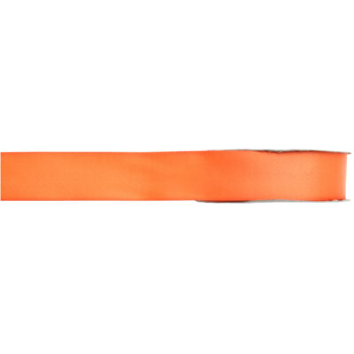 1x Hobby/decoratie oranje satijnen sierlinten 1 cm/10 mm x 25 meter 10251810