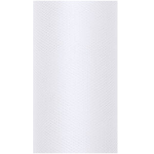 1x Hobby/decoratie witte tule stof op rol 15 cm x 9 meter 10084195