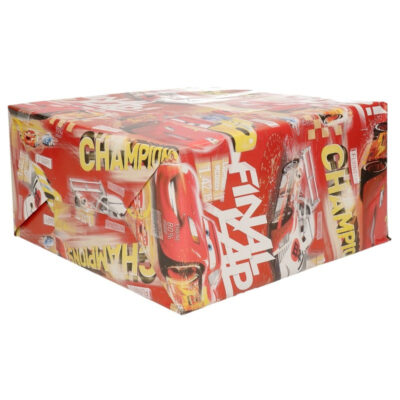 1x Inpakpapier/cadeaupapier Disney rood Cars champions 200 x 70 cm rollen 10219463