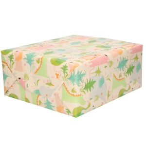 1x Kadopapier gekleurd met jungle / dierentuin dieren 200 x 70 cm 10256791