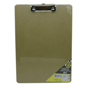 1x Klemborden / clipboards A4 hout met papierklem 23 x 23 cm 10228812