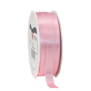 1x Luxe hobby/decoratie roze satijnen sierlinten 1 cm/10 mm x 25 meter 10255878