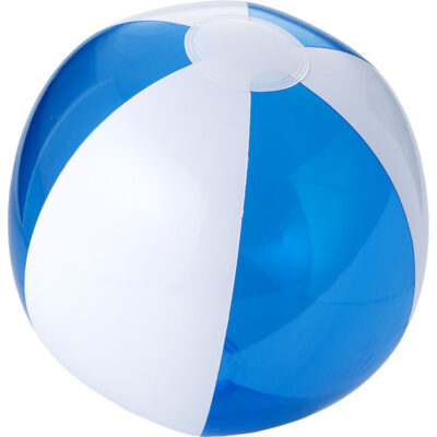 1x Opblaasbare strandballen blauw/wit 30 cm 10218559