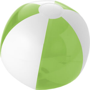 1x Opblaasbare strandballen groen/wit 30 cm 10218562