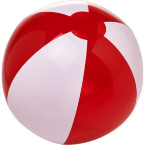 1x Opblaasbare strandballen rood/wit 30 cm 10218567