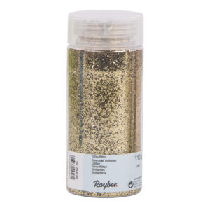 1x Potje hobby materiaal strooi glitters goud 110 gram 10040827